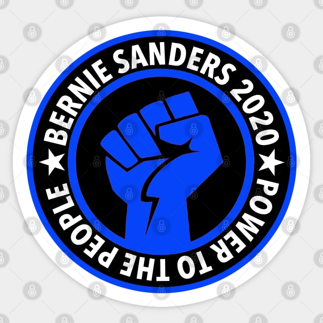 Bernie 2020 Power to the People Sticker by skittlemypony